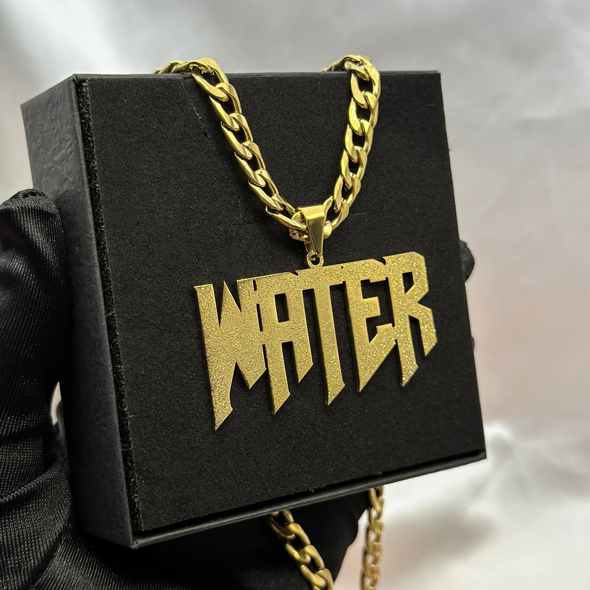 Personalized Frosted Detachable Pendant Necklace-5mm - Image 2