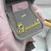 Personalized Engraved Necklace Crown Butterfly With Box Chain