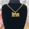Personalized Movable Big Name Plate Pendant Necklace