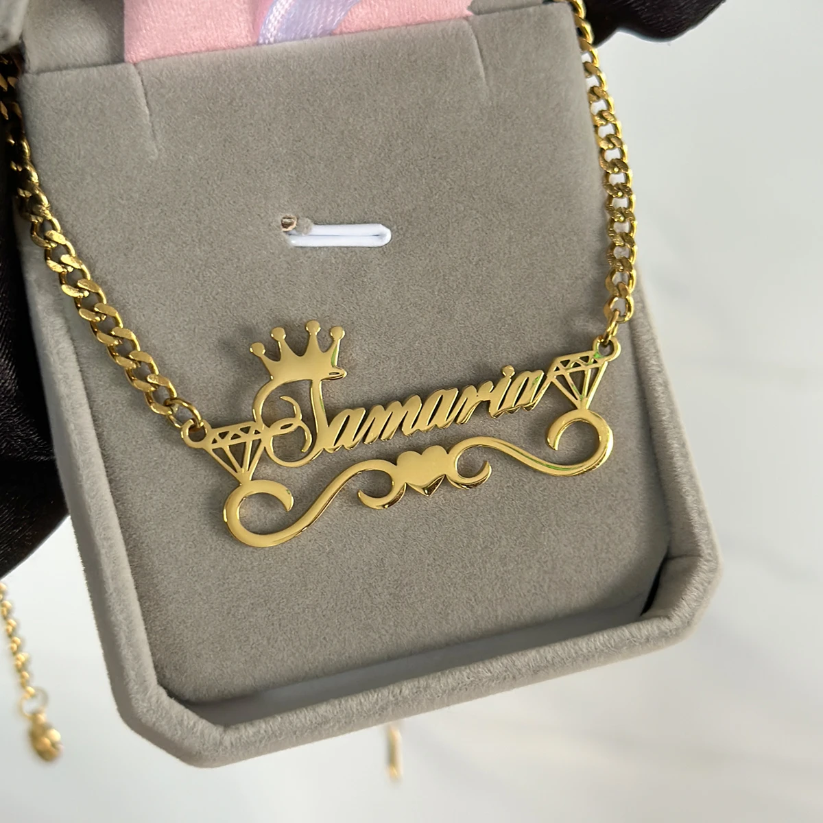 Personalized Set- Necklace & Bracelet for ADULT & KIDS - Image 6