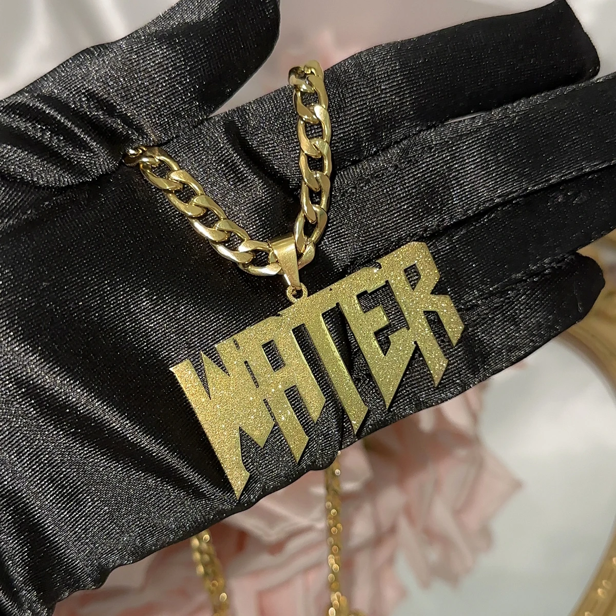 Personalized Frosted Detachable Pendant Necklace-5mm - Image 4