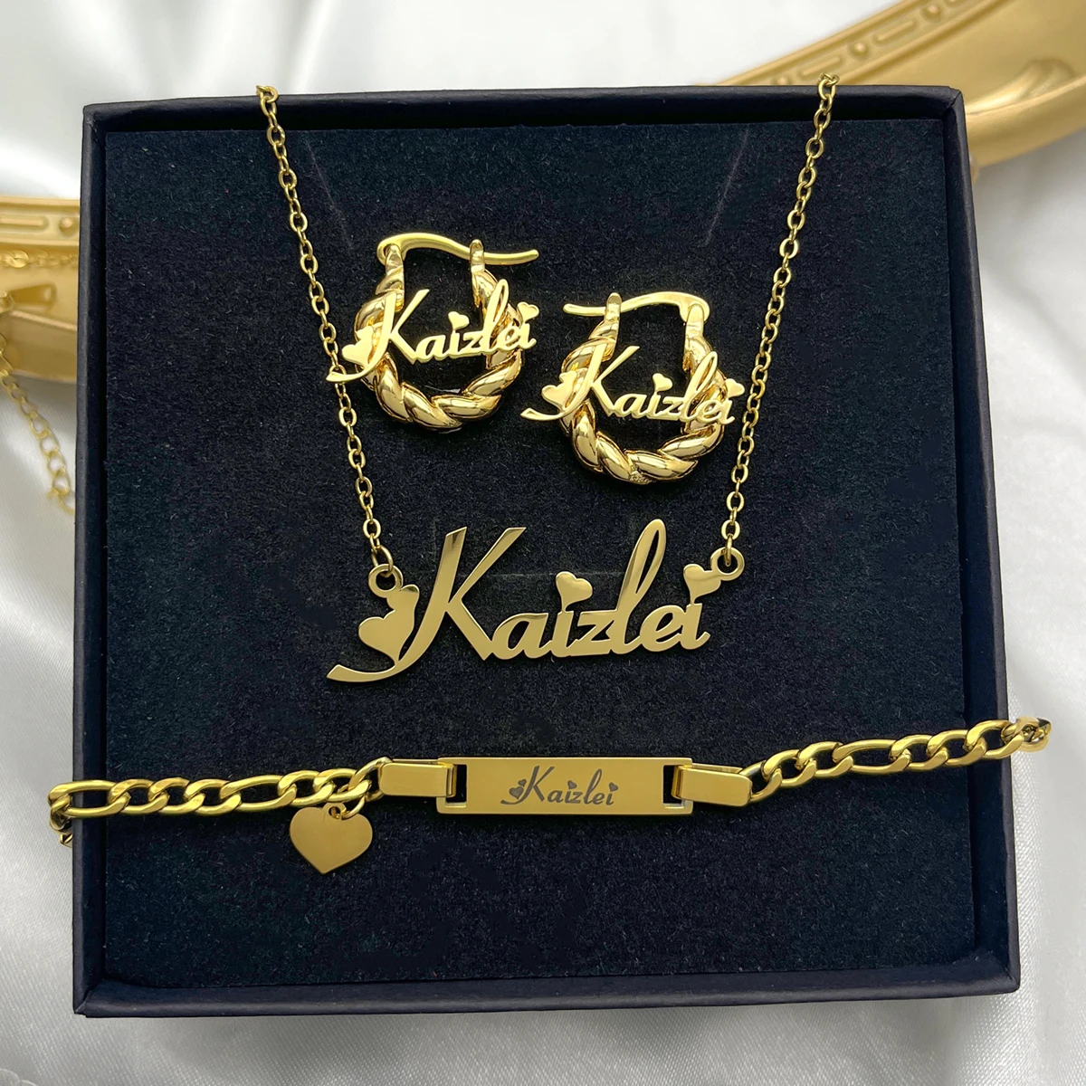 Personalized Set- Necklace & Bracelet for ADULT & KIDS - Image 9
