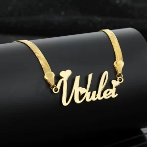 Personalized Engraved Snake Chain Necklace