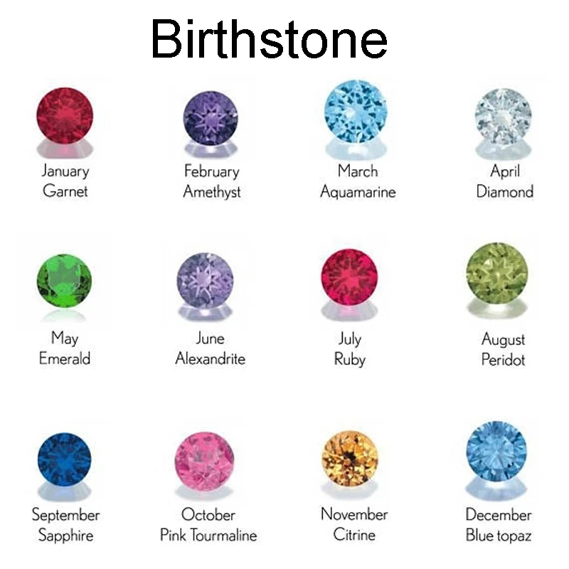 Personalized Engraved Heart Birthstone Necklace For Kids & Women - Image 6