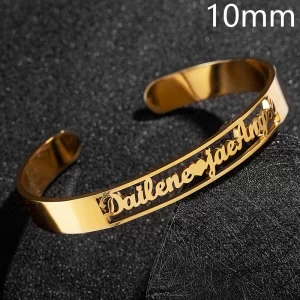 Personalized Engraved Name Bracelet Adjustable